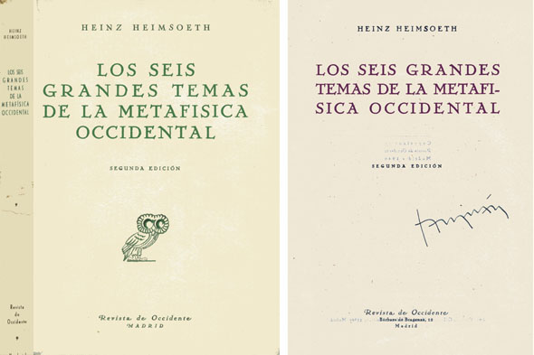 Los seis grandes temas de la Metafisica Occidental. Traducción de …