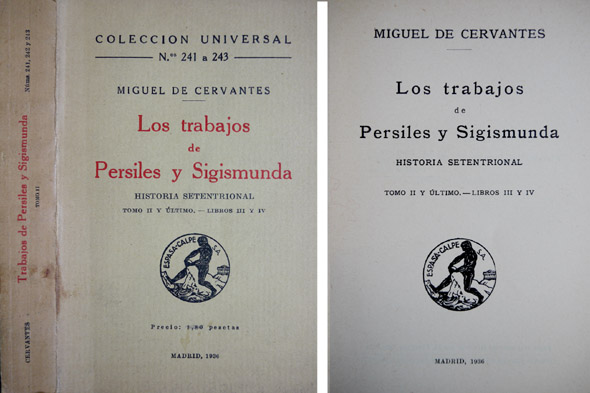 Los trabajos de Persiles y Segismunda. Historia setentrional. Tomo Segundo.