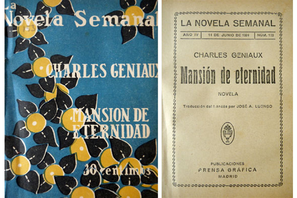 Mansión de eternidad. Novela. Traducción del francés por José A. …