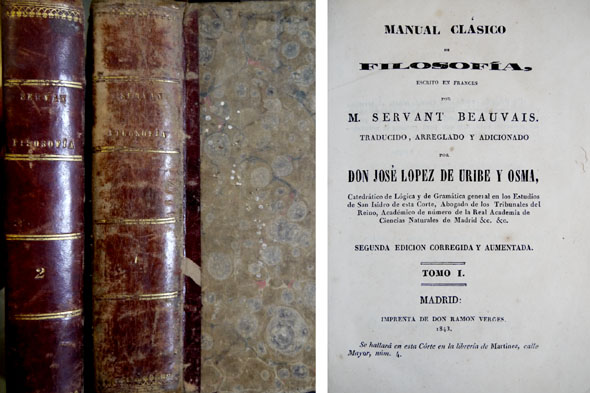 Manual clásico de Filosofía. Traducido, arreglado y adicionado por Don …