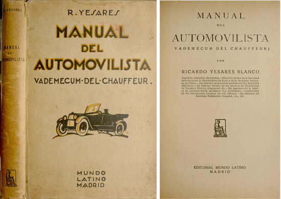 Manual del Automovilista. Vademecum del Chauffeur.