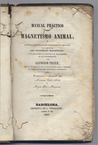 Manual práctico de Magnetismo Animal ó Esposición metódica de los …