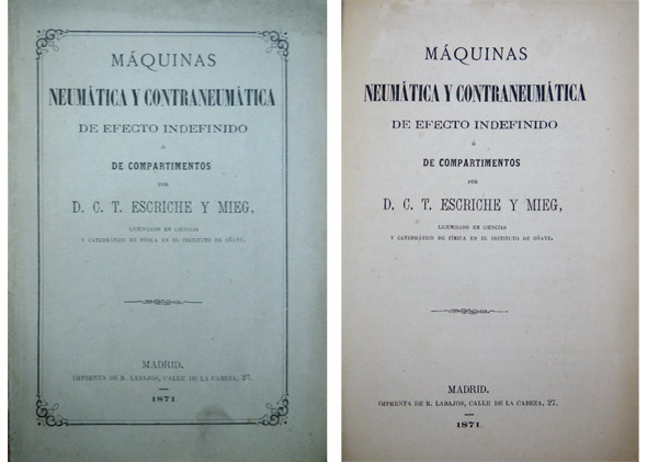 Máquinas neumáticas y contraneumáticas de efecto indefinido ó de compartimentos.