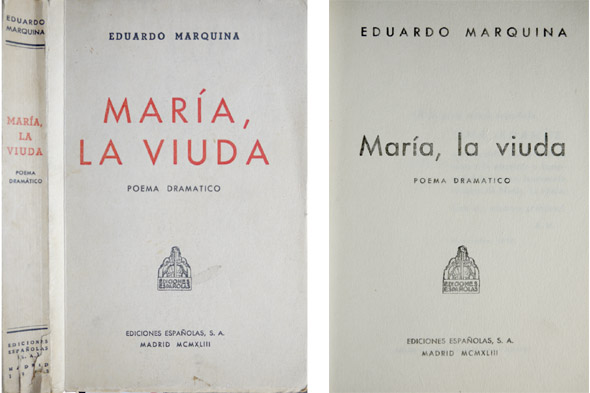 María, la viuda. Poema dramático.