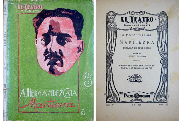Martierra. Zarzuela en tres actos.