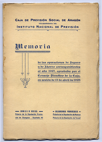 Memoria de las operaciones de Seguro y de Ahorro, correspondientes …