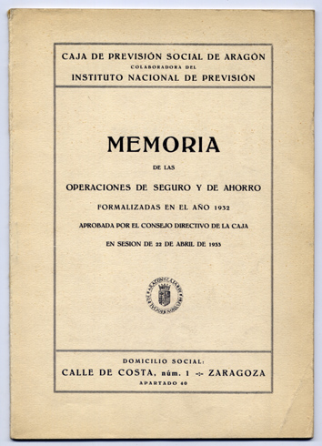 Memoria de las operaciones de Seguro y de Ahorro, formalizadas …