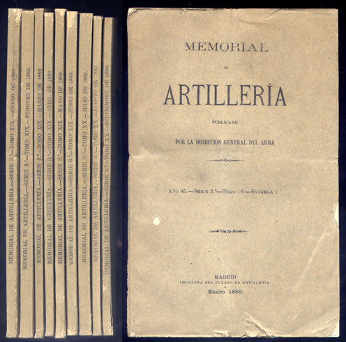 Memorial de Artillería. Publicado por la Dirección General del Arma.Director: …