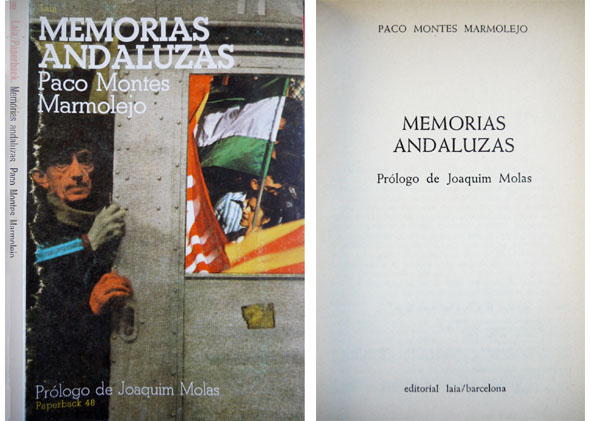Memorias andaluzas. Prólogo de Joaquim Molas.