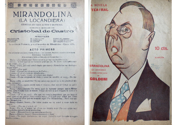 Mirandolina. (La Locandiera). Comedia. Traducida por Cristobal de Castro.