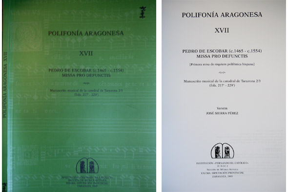 Missa Pro Defunctis. Primera misa de requiem polifónica hispánica. Manuscrito …