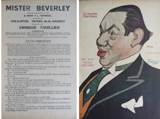 Mister Beverley. Comedia en cuatro actos inspirada en 'The Barton …