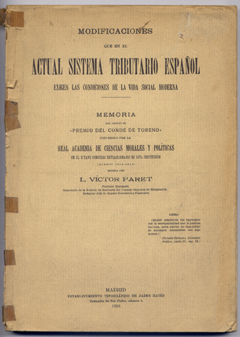 Modificaciones que en el actual Sistema Tributario Español exigen las …
