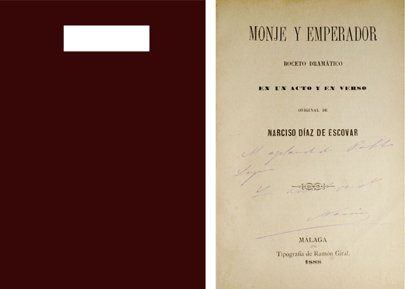 Monje y emperador. Boceto dramático en un acto y en …