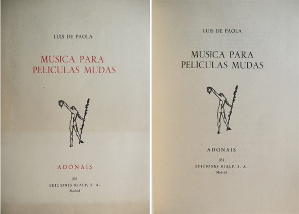 Música para películas mudas. Poemas.