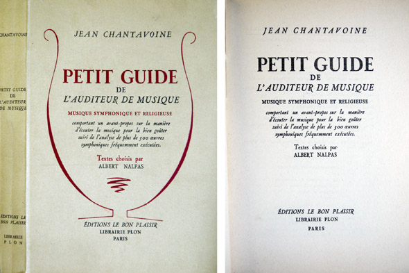 Musique Symphonique et Religieuse. Textes choisis par Albert Nalpas.