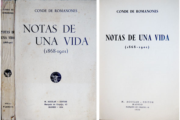 Notas de una vida. I:1868-1901.
