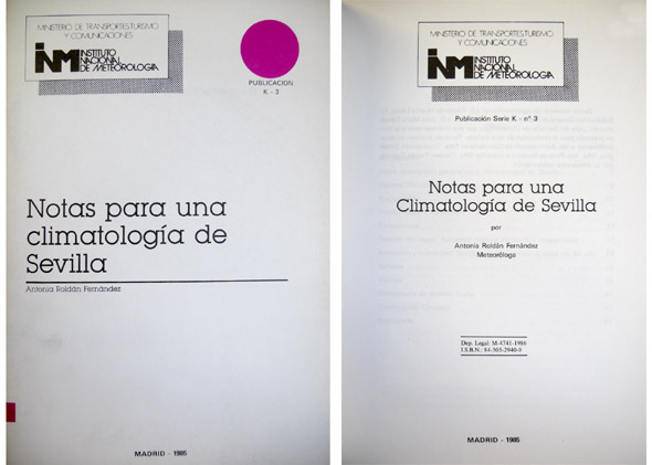 Notas para una climatología de Sevilla.