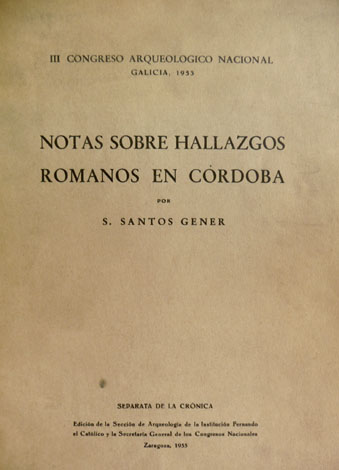 Notas sobre hallazgos romanos en Córdoba.