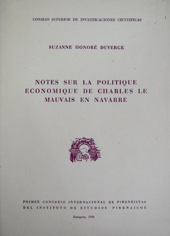 Notes sur la politique economique de Charles le Mauvais en …