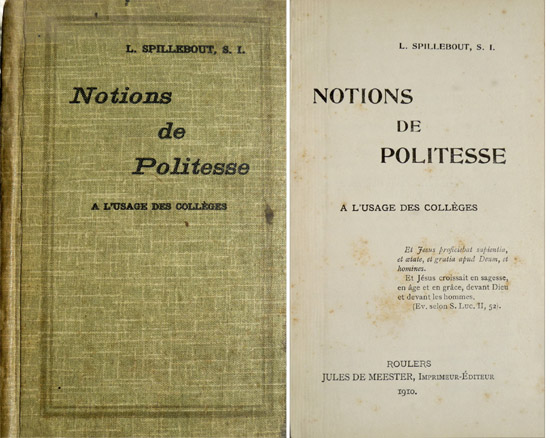 Notions de Politesse a l'usage des collèges.