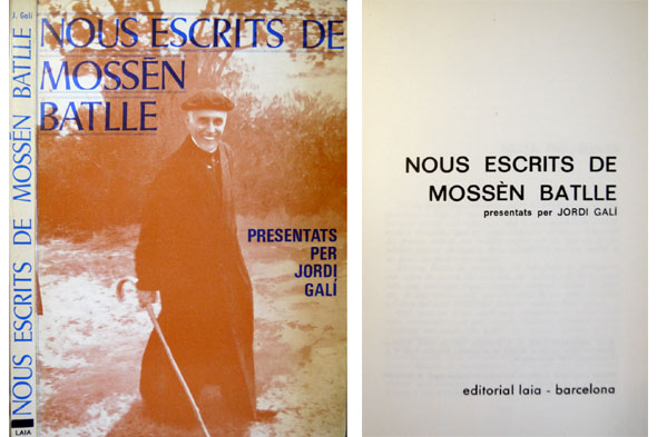 Nous escrits de Mossèn Batlle presentats per.
