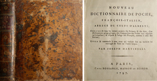 Nouveau Dictionnaire de Poche François - Italien. Abrégé de celui …