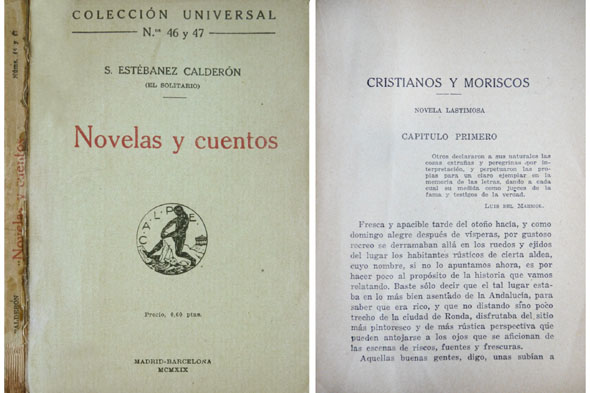 Novelas y Cuentos. (Cristianos y Moriscos. El collar de perlas. …