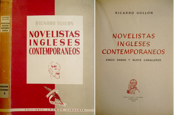 Novelistas Ingleses Contemporáneos. Prólogo de Antonio Marichalar.