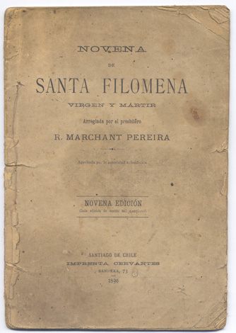 Novena de Santa Filomena, Virgen y Martir, arreglada por .