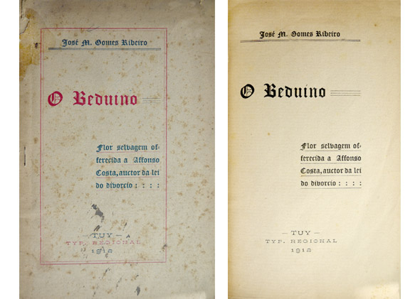 O Beduíno. Flor selvagem offerecida a Affonso Costa, auctor da …