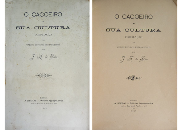 O Cacoeiro e sua cultura. Compilação de varios estudos estrangeiros.