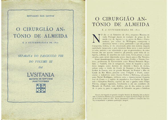 O Cirurgião António de Almeida e a Setembrizada de 1810.