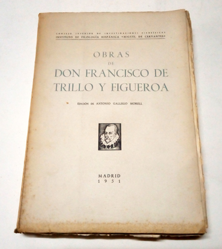 Obras. Edición de Antonio Gallego Morell.