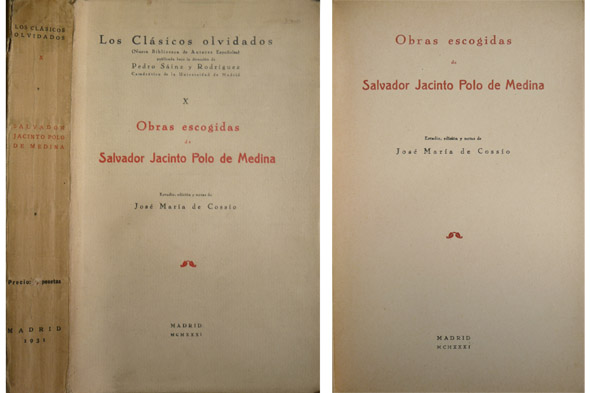 Obras escogidas. Edición, estudio y notas de José María de …