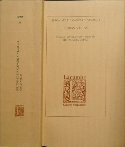 Obras varias. Edición, introducción y notas de Rus Solera López.