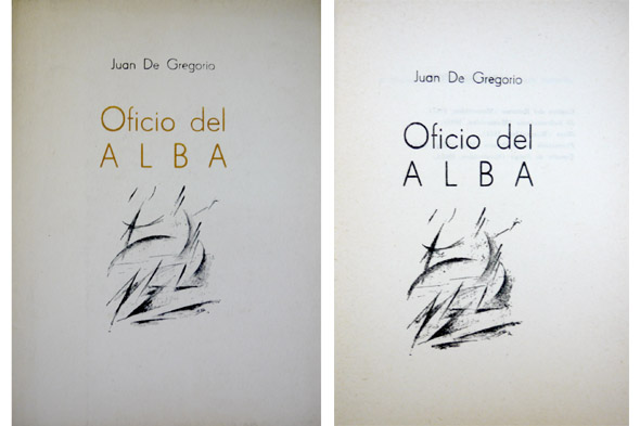 Oficio del Alba. Poemas.