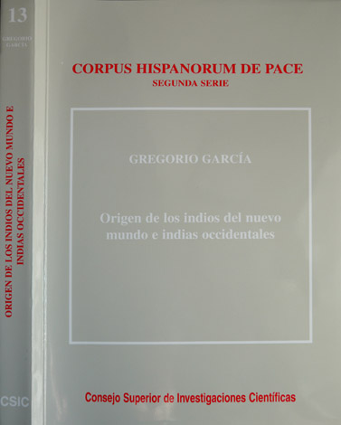 Orígen de los Indios del Nuevo Mundo e Indias Occidentales …