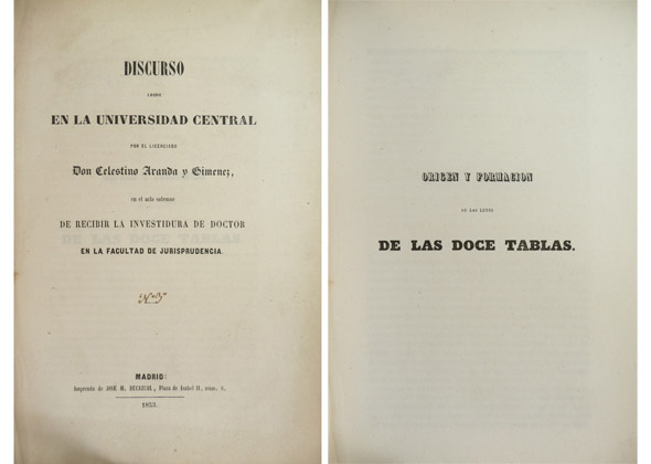 Orígen y formación de las Leyes de las Doce Tablas. …