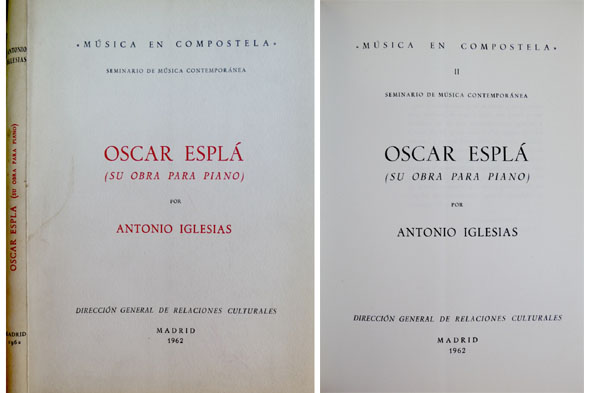 Oscar Esplá. Su obra para piano.