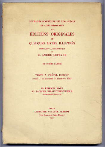 Ouvrages d'auteurs du XIX siècle et contemporains en éditions originales …