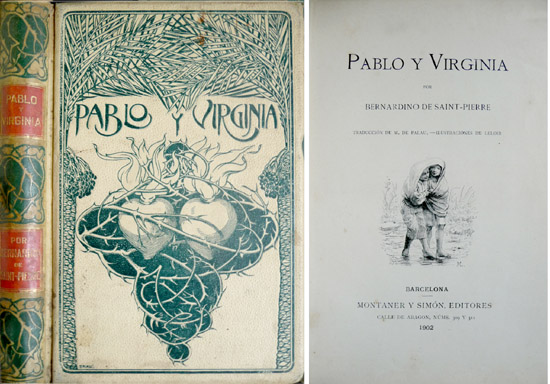 Pablo y Virginia. Traducción de Melchor de Palau.