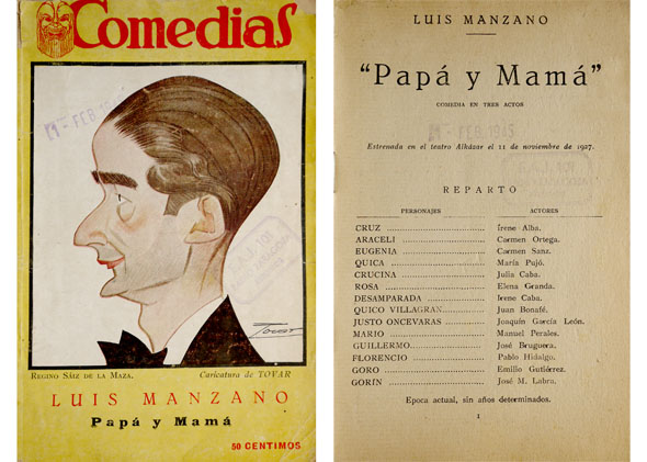 Papá y Mamá. Comedia en tres actos.