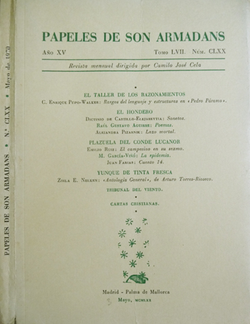Papeles de Son Armadans. Revista Mensual dirigida por Camilo José …