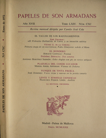 Papeles de Son Armadans. Revista mensual dirigida por Camilo José …