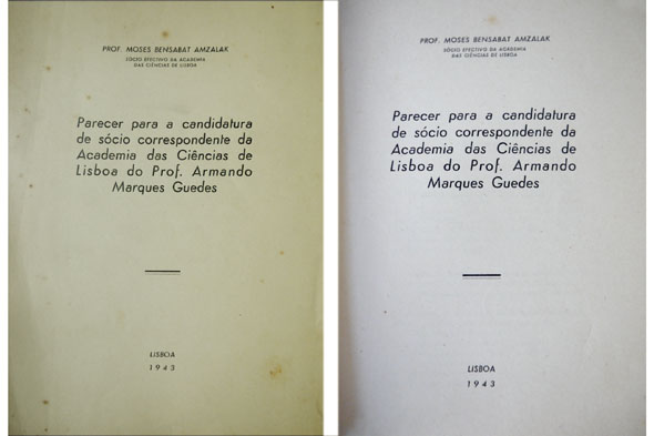 Parecer para a candidatura de sócio correspondente da Academia das …