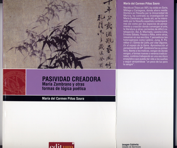 Pasividad creadora. María Zambrano y otras formas de lógica poética.