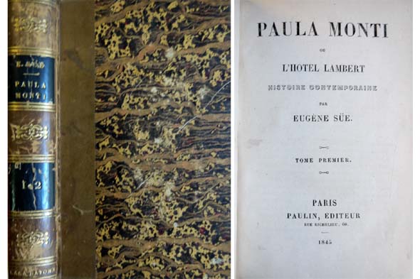 Paula Monti ou L'Hotel Lambert. Histoire contemporaine.