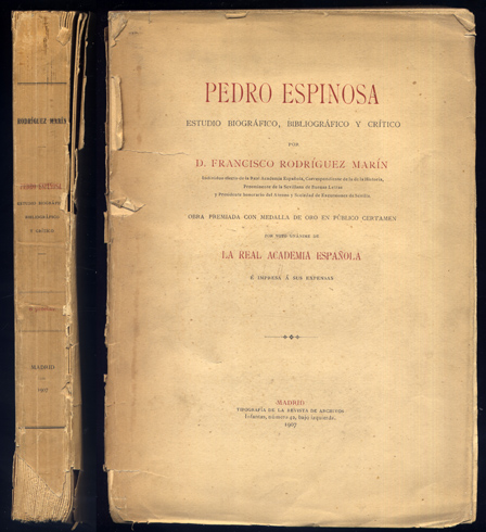 Pedro Espinosa [1578-1650]. Estudio biográfico, bibliográfico y crítico.
