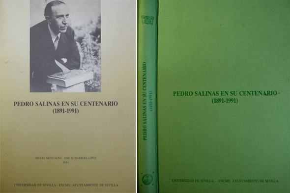 Pedro Salinas en su Centenario (1891-1991). Edición al cuidado de …